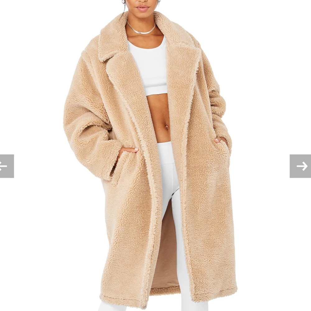 ALO Oversized Sherpa Trench in Camel